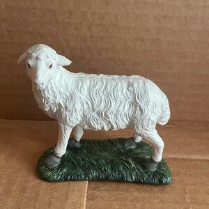 Thomas Kinkade Ivory Sheep on Verdant Base